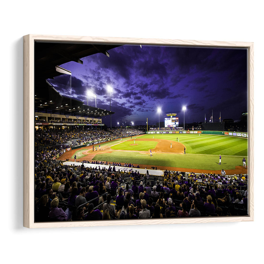 Alex Box Stadium, Stadium Canvas, Sport Art, Framed Canvas Print Wall Art, Floating Frame