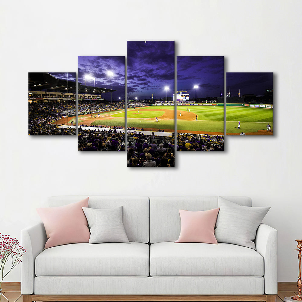 Alex Box Stadium, Stadium Canvas, Sport Art, Gift for him, 5 Panel, Large Canvas, Canvas Print Wall Art