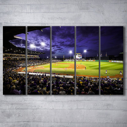 Alex Box Stadium, Stadium Canvas, Sport Art, 5 Panel B, Extra Large Canvas, Canvas Print Wall Art