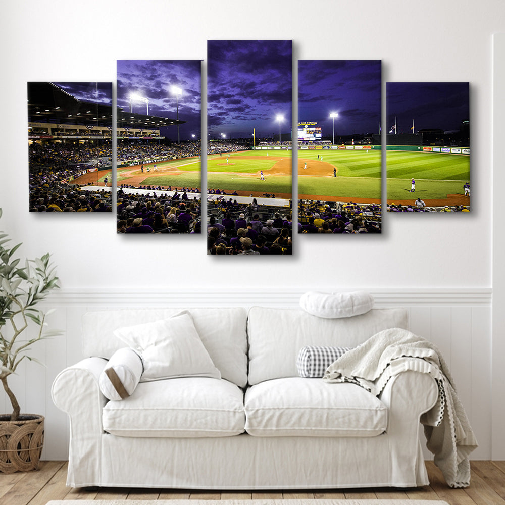 Alex Box Stadium, Stadium Canvas, Sport Art, Gift for him, 5 Panel, Large Canvas, Canvas Print Wall Art