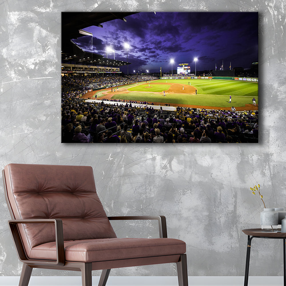 Alex Box Stadium, Stadium Canvas, Sport Art, Gift for him, Man Cave Decor, Art Print, Canvas Print Wall Art