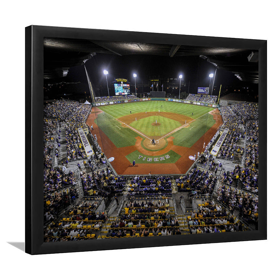 Alex Box Stadium in Louisiana, Stadium Canvas, Sport Art, Gift for him, Framed Art Print Wall Decor, Picture Framed