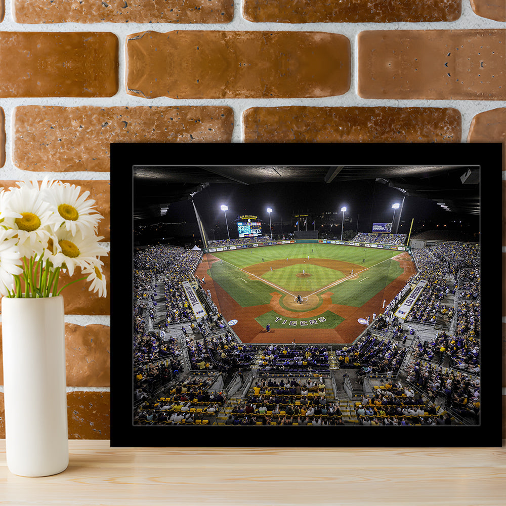Alex Box Stadium in Louisiana, Stadium Canvas, Sport Art, Gift for him, Framed Art Print Wall Decor, Picture Framed