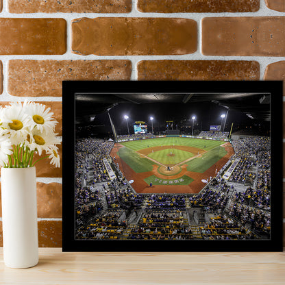 Alex Box Stadium in Louisiana, Stadium Canvas, Sport Art, Gift for him, Framed Art Print Wall Decor, Picture Framed
