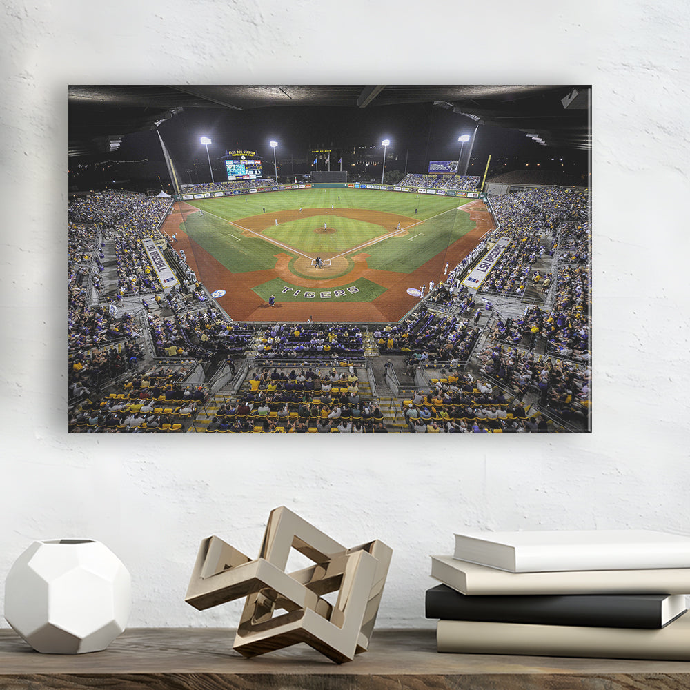Alex Box Stadium in Louisiana, Stadium Canvas, Sport Art, Gift for him, Man Cave Decor, Art Print, Canvas Print Wall Art