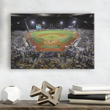 Alex Box Stadium in Louisiana, Stadium Canvas, Sport Art, Gift for him, Man Cave Decor, Art Print, Canvas Print Wall Art