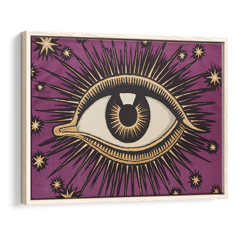 All Seeing Eye Print, Magic Print, Purple Art, Gallery Wall Print, Floating Framed Canvas Print Wall Art