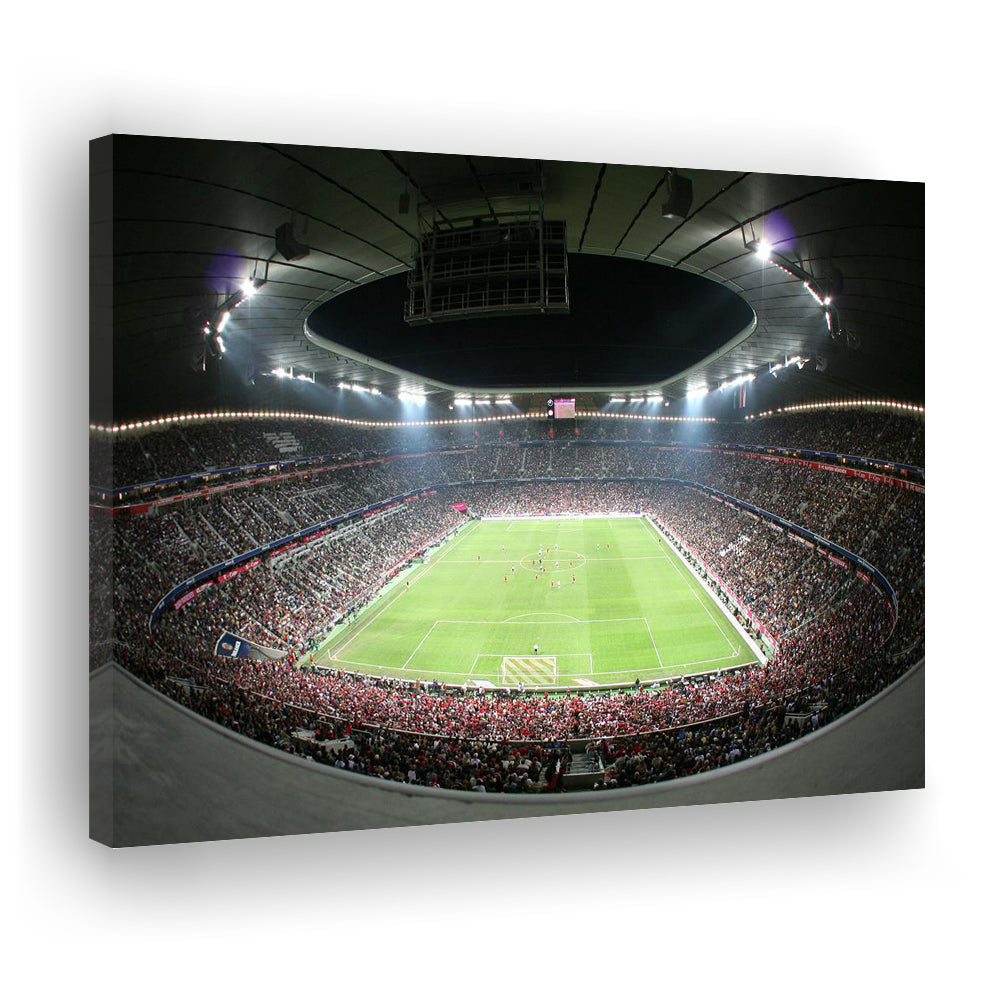 Allianz Arena Football Stadium, Stadium Canvas, Sport Art, Gift for him, Man Cave Decor, Art Print, Canvas Print Wall Art