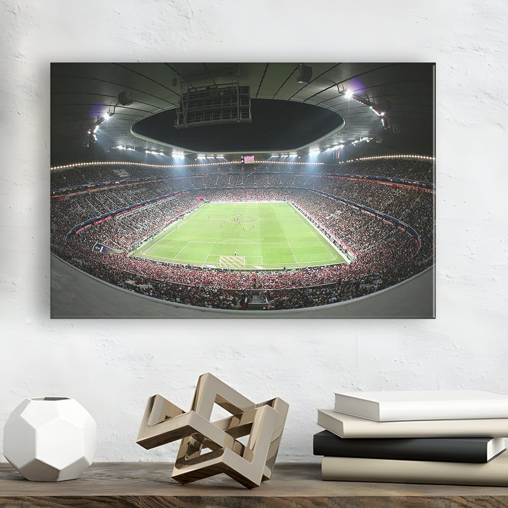 Allianz Arena Football Stadium, Stadium Canvas, Sport Art, Gift for him, Man Cave Decor, Art Print, Canvas Print Wall Art