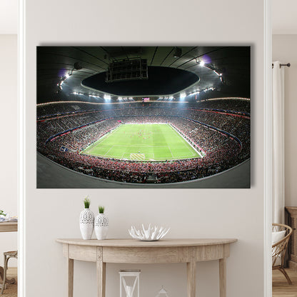 Allianz Arena Football Stadium, Stadium Canvas, Sport Art, Gift for him, Man Cave Decor, Art Print, Canvas Print Wall Art