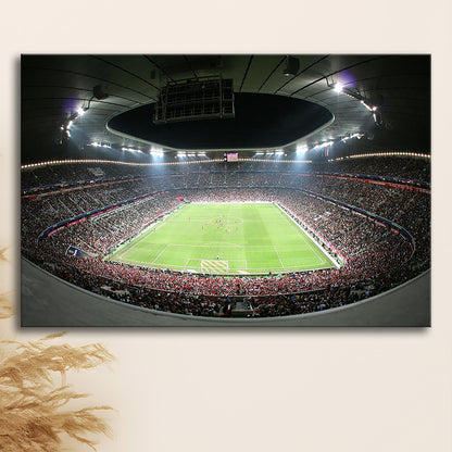 Allianz Arena Football Stadium, Stadium Canvas, Sport Art, Gift for him, Man Cave Decor, Art Print, Canvas Print Wall Art