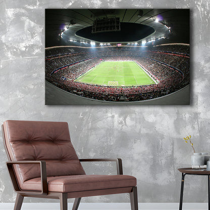 Allianz Arena Football Stadium, Stadium Canvas, Sport Art, Gift for him, Man Cave Decor, Art Print, Canvas Print Wall Art