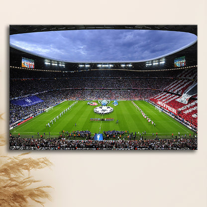 Allianz Arena Munich Germany, Stadium Canvas, Sport Art, Gift for him, Man Cave Decor, Art Print, Canvas Print Wall Art