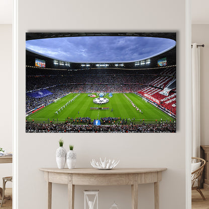 Allianz Arena Munich Germany, Stadium Canvas, Sport Art, Gift for him, Man Cave Decor, Art Print, Canvas Print Wall Art