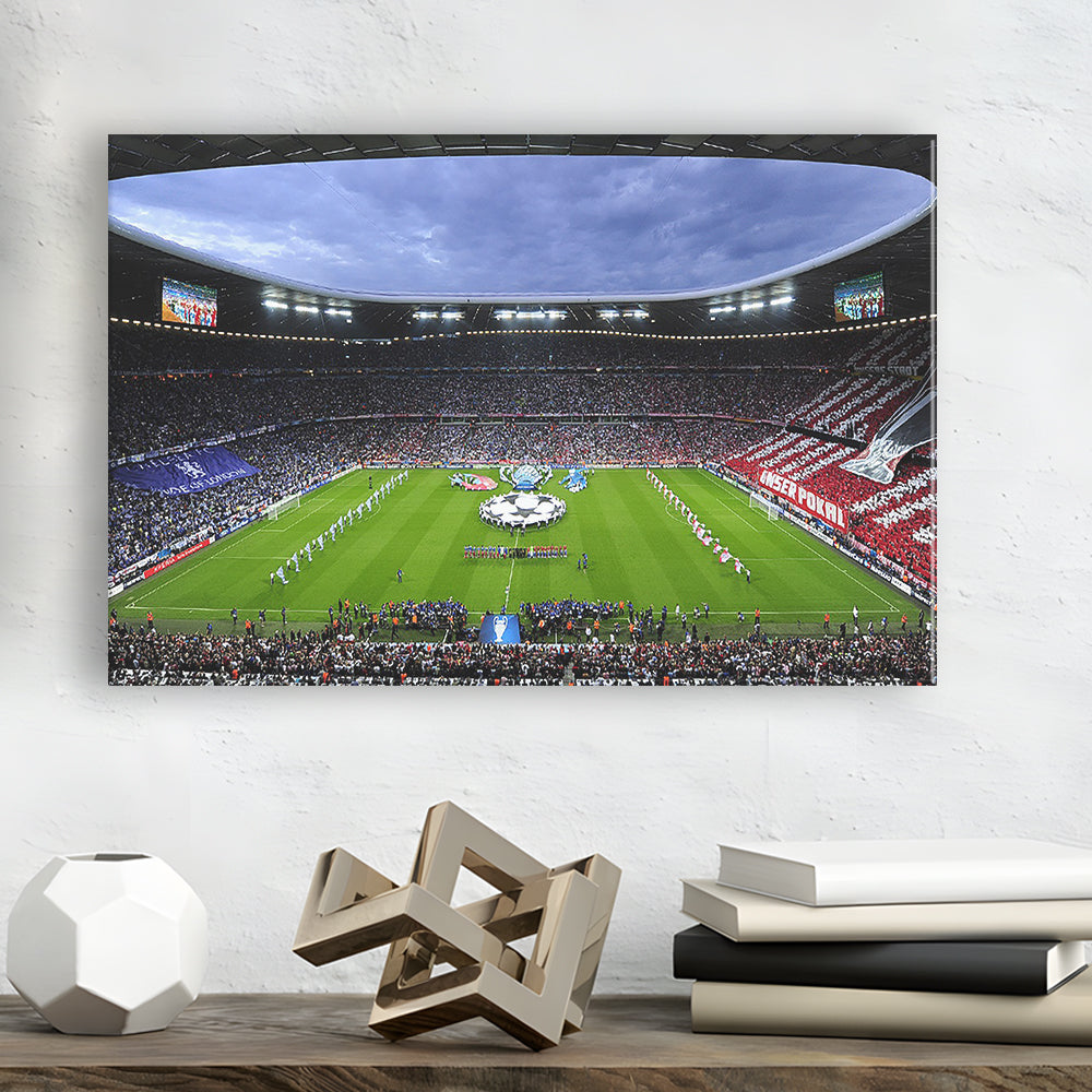 Allianz Arena Munich Germany, Stadium Canvas, Sport Art, Gift for him, Man Cave Decor, Art Print, Canvas Print Wall Art