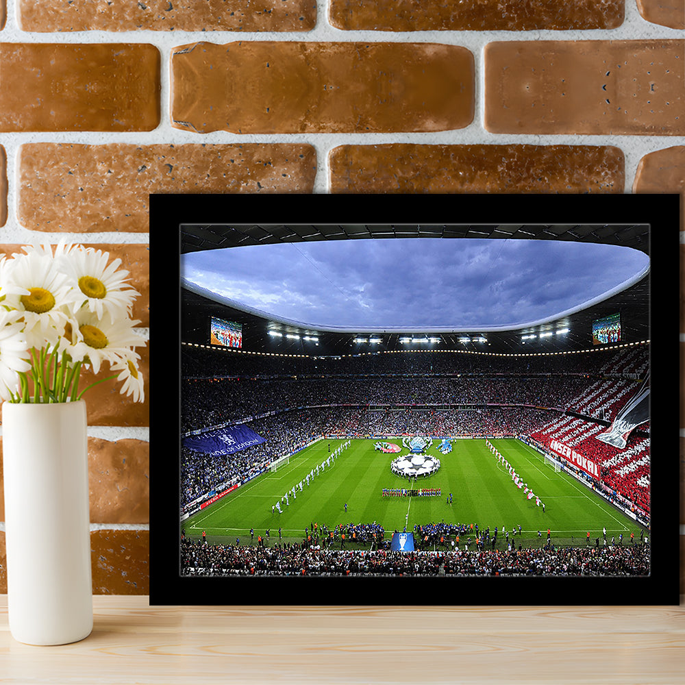 Allianz Arena Munich Germany, Stadium Canvas, Sport Art, Gift for him, Framed Art Print Wall Decor, Picture Framed