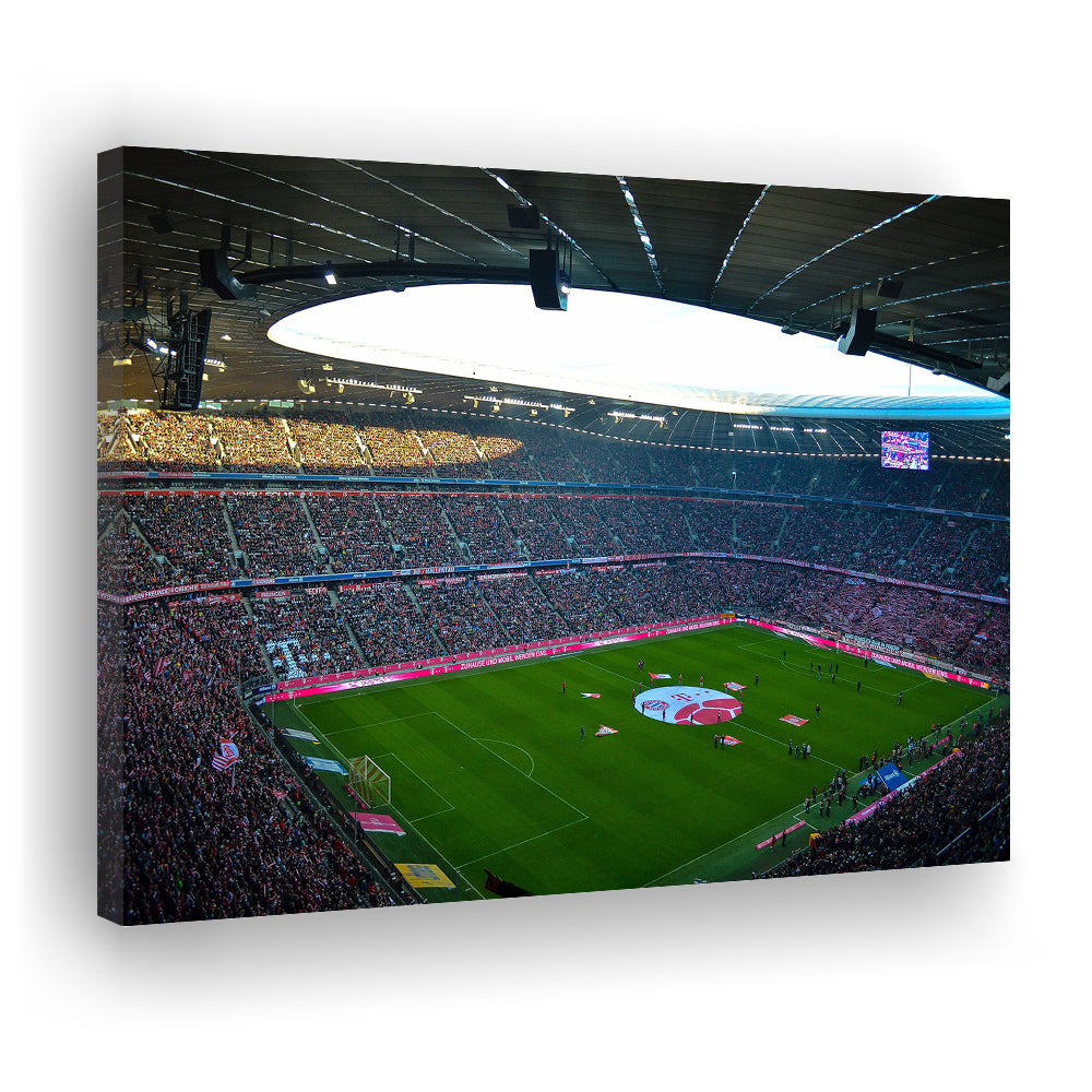Allianz Arena Munich, Stadium Canvas, Sport Art, Gift for him, Man Cave Decor, Art Print, Canvas Print Wall Art