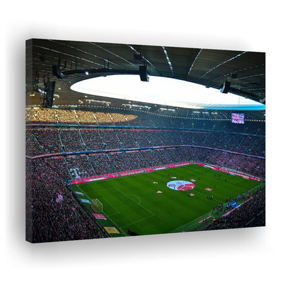 Allianz Arena Munich, Stadium Canvas, Sport Art, Gift for him, Man Cave Decor, Art Print, Canvas Print Wall Art