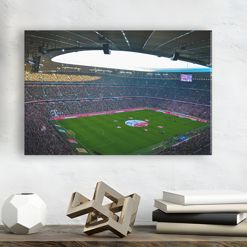Allianz Arena Munich, Stadium Canvas, Sport Art, Gift for him, Man Cave Decor, Art Print, Canvas Print Wall Art