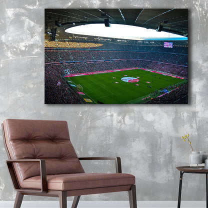 Allianz Arena Munich, Stadium Canvas, Sport Art, Gift for him, Man Cave Decor, Art Print, Canvas Print Wall Art