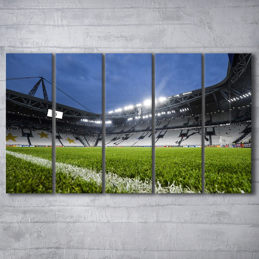 Allianz Stadium in Germany, Stadium Canvas, Sport Art, 5 Panel B, Extra Large Canvas, Canvas Print Wall Art