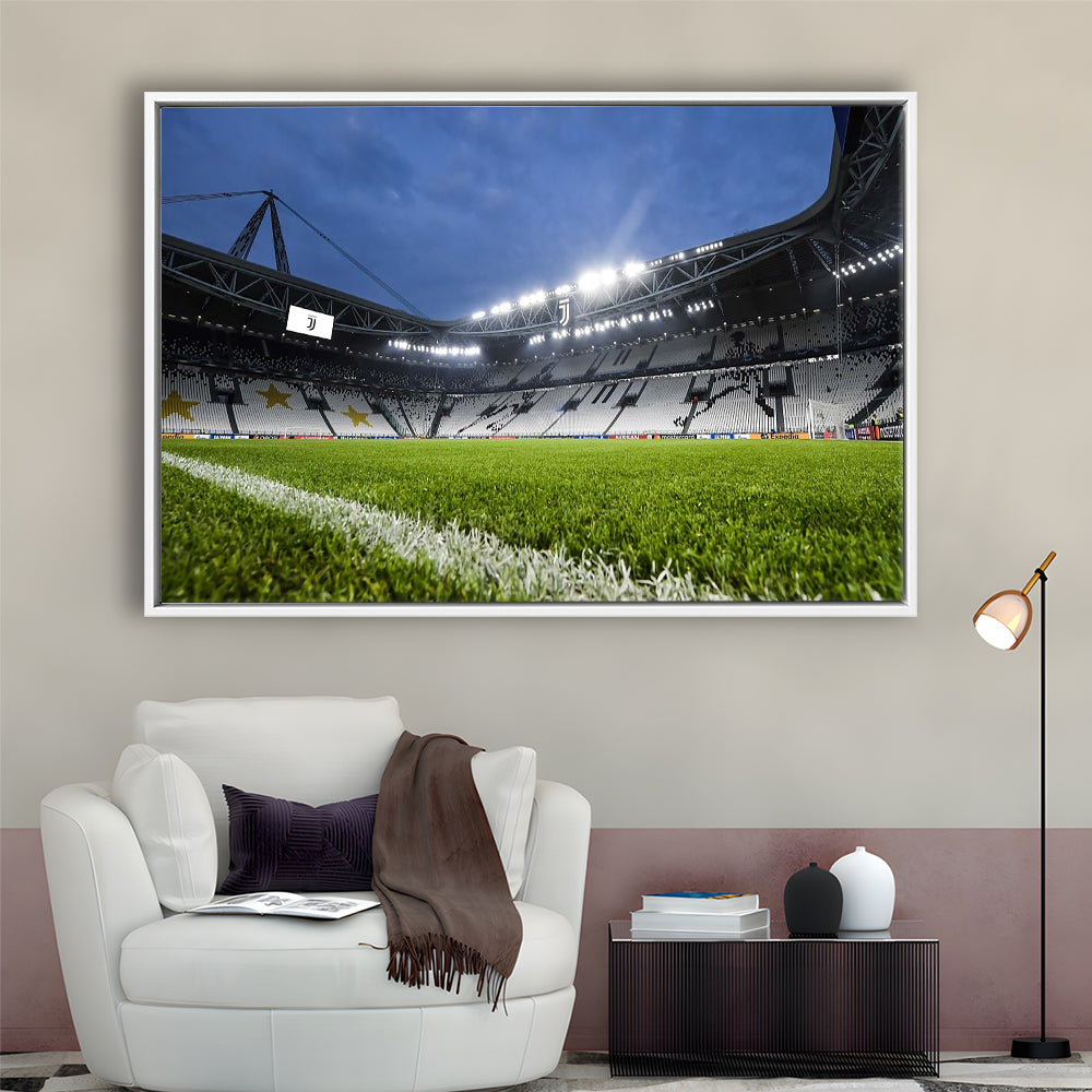 Allianz Stadium in Germany, Stadium Canvas, Sport Art, Framed Canvas Print Wall Art, Floating Frame