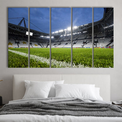 Allianz Stadium in Germany, Stadium Canvas, Sport Art, 5 Panel B, Extra Large Canvas, Canvas Print Wall Art