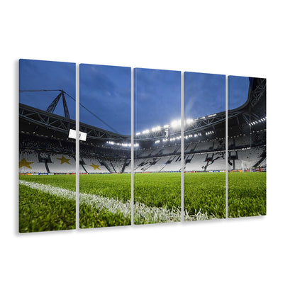 Allianz Stadium in Germany, Stadium Canvas, Sport Art, 5 Panel B, Extra Large Canvas, Canvas Print Wall Art