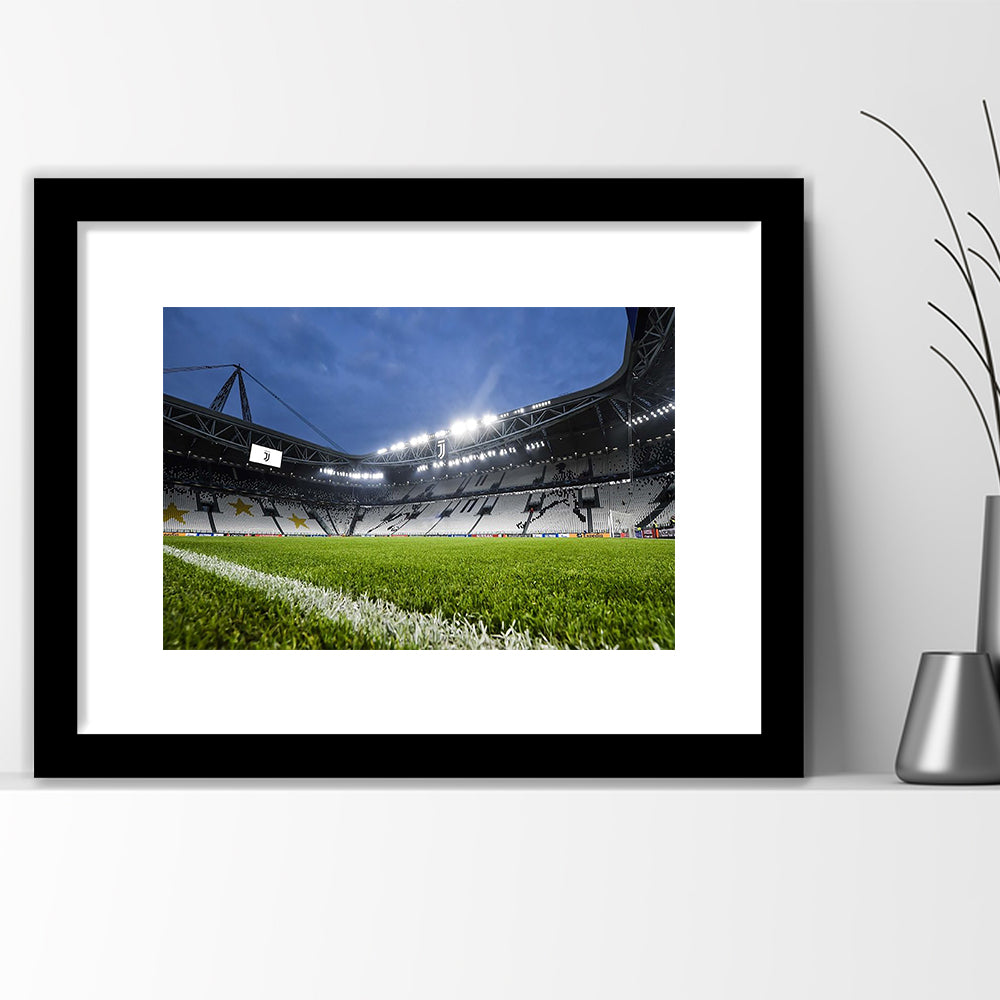 Allianz Stadium in Germany, Stadium Canvas, Sport Art, Gift for him, White Border Framed Art Print Wall Decor