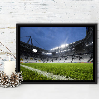 Allianz Stadium in Germany, Stadium Canvas, Sport Art, Framed Canvas Print Wall Art, Floating Frame