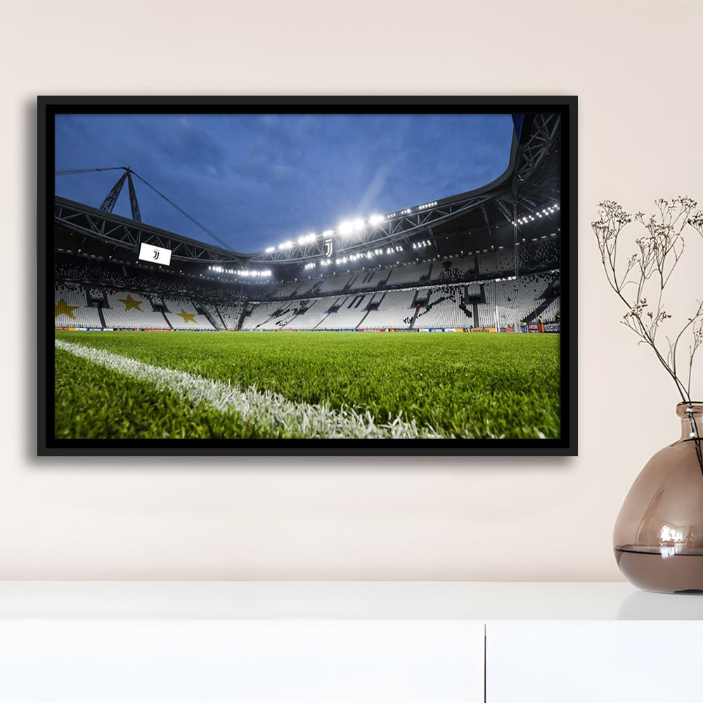 Allianz Stadium in Germany, Stadium Canvas, Sport Art, Framed Canvas Print Wall Art, Floating Frame