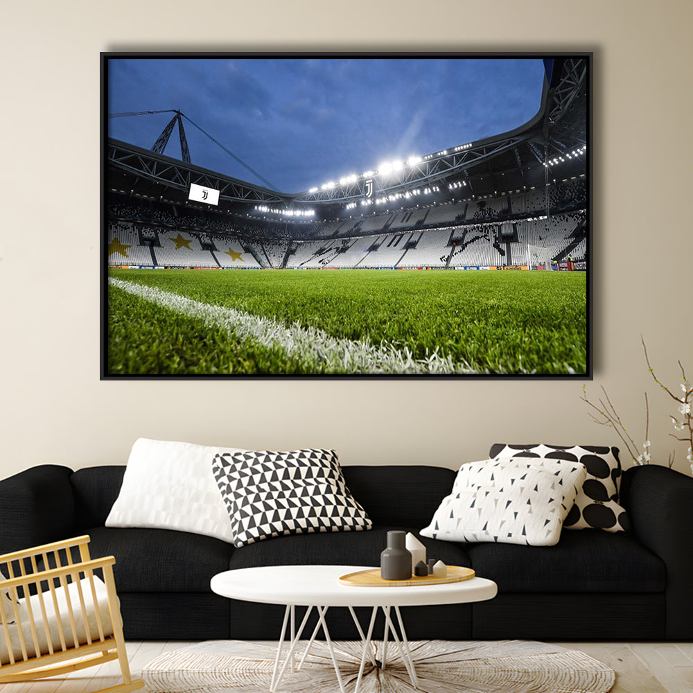 Allianz Stadium in Germany, Stadium Canvas, Sport Art, Framed Canvas Print Wall Art, Floating Frame