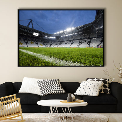 Allianz Stadium in Germany, Stadium Canvas, Sport Art, Framed Canvas Print Wall Art, Floating Frame