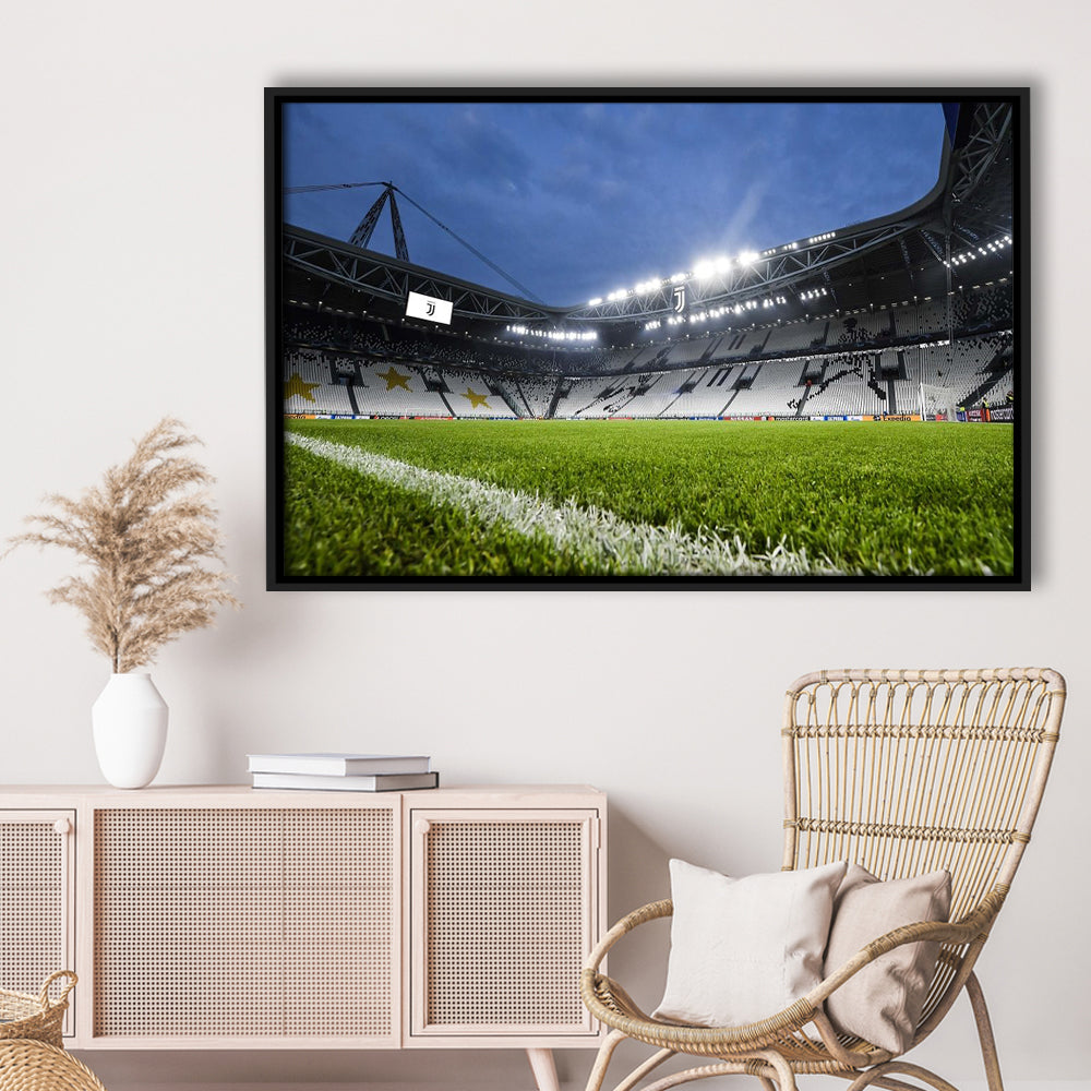 Allianz Stadium in Germany, Stadium Canvas, Sport Art, Framed Canvas Print Wall Art, Floating Frame