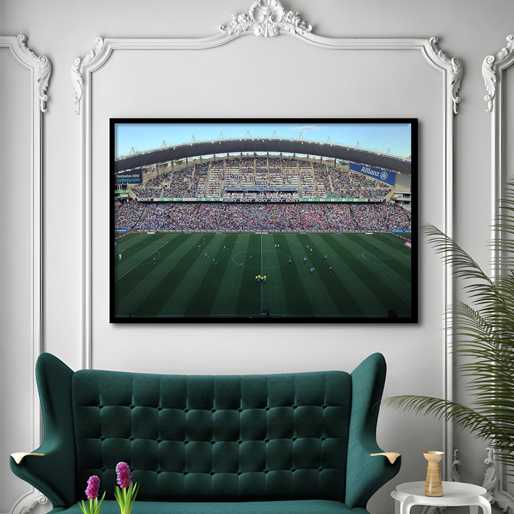 Allianz Stadium in Sydney, Stadium Canvas, Sport Art, Gift for him, Framed Art Print Wall Decor, Picture Framed