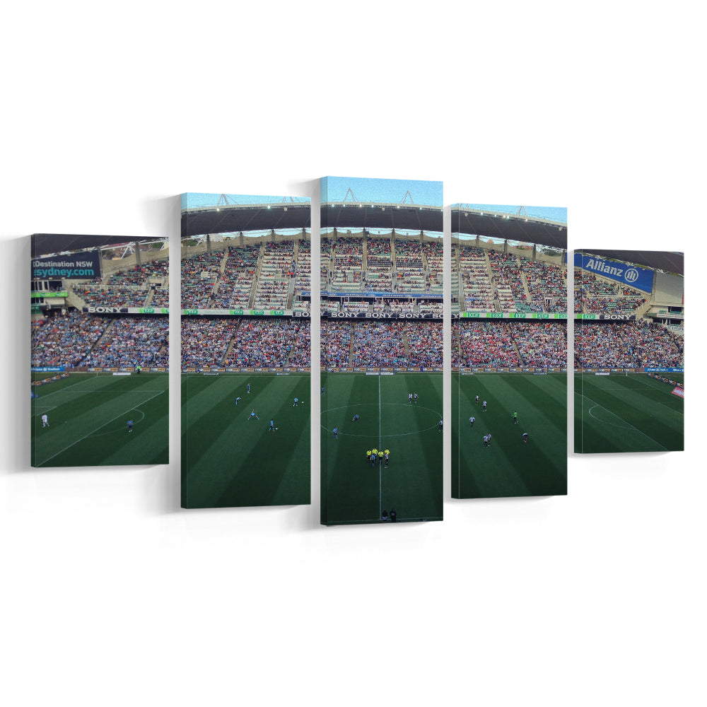 Allianz Stadium in Sydney, Stadium Canvas, Sport Art, Gift for him, 5 Panel, Large Canvas, Canvas Print Wall Art