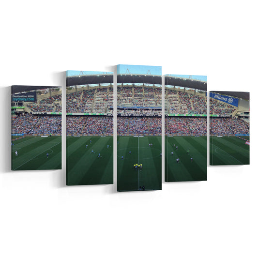 Allianz Stadium in Sydney, Stadium Canvas, Sport Art, Gift for him, 5 Panel, Large Canvas, Canvas Print Wall Art
