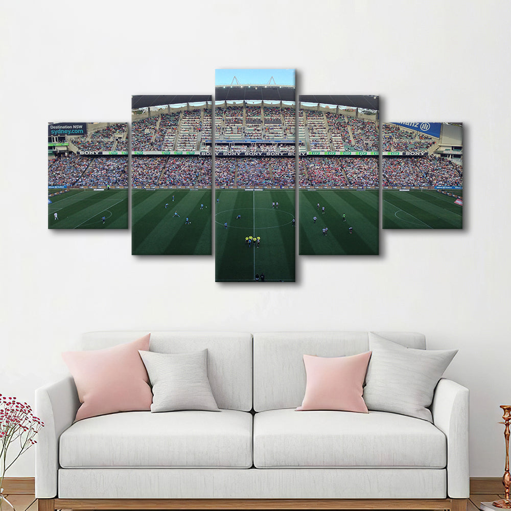 Allianz Stadium in Sydney, Stadium Canvas, Sport Art, Gift for him, 5 Panel, Large Canvas, Canvas Print Wall Art