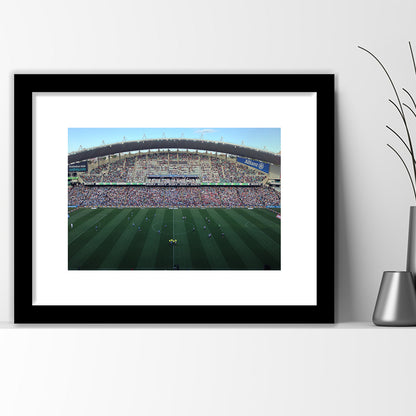 Allianz Stadium in Sydney, Stadium Canvas, Sport Art, Gift for him, White Border Framed Art Print Wall Decor