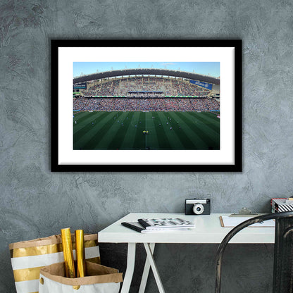 Allianz Stadium in Sydney, Stadium Canvas, Sport Art, Gift for him, White Border Framed Art Print Wall Decor