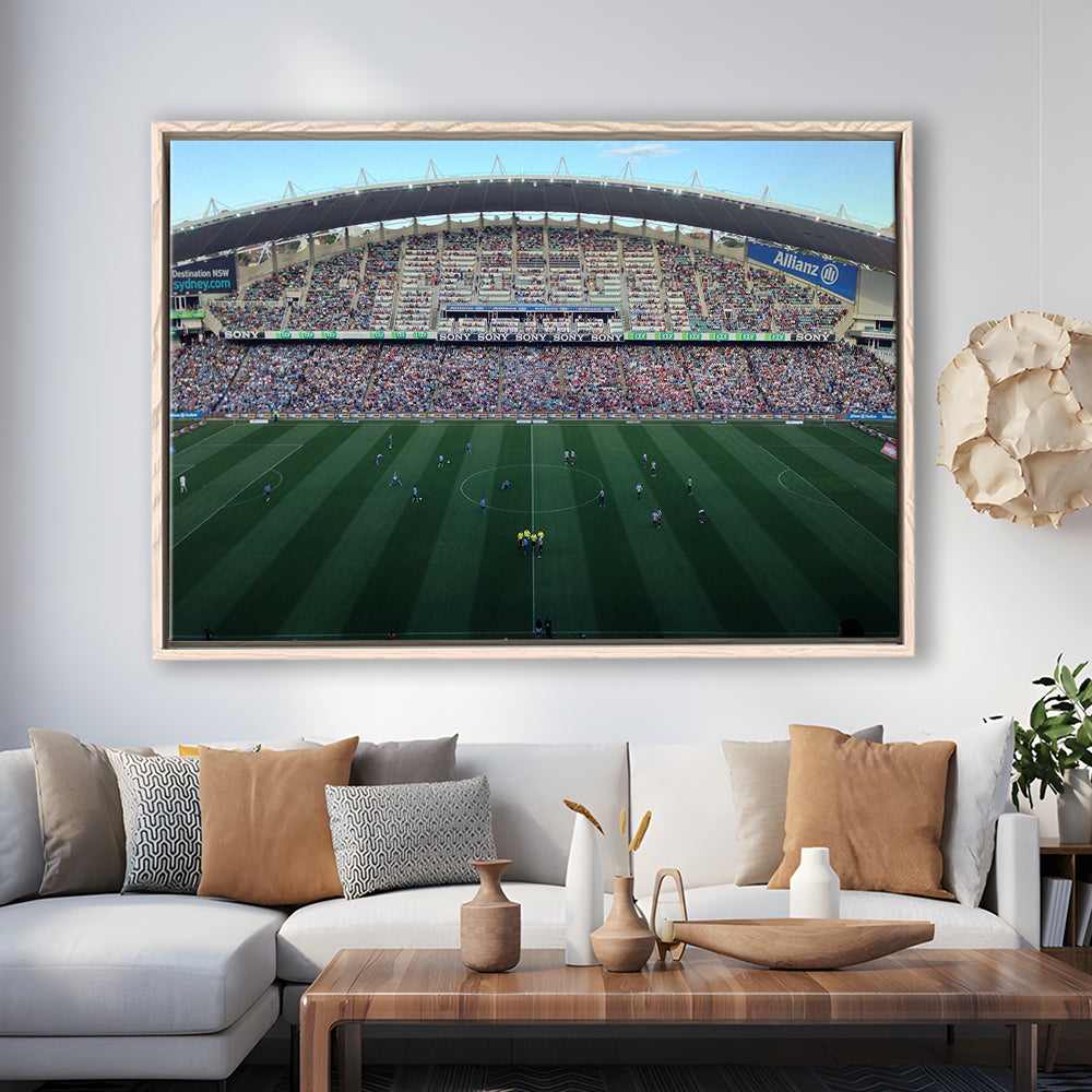 Allianz Stadium in Sydney, Stadium Canvas, Sport Art, Framed Canvas Print Wall Art, Floating Frame