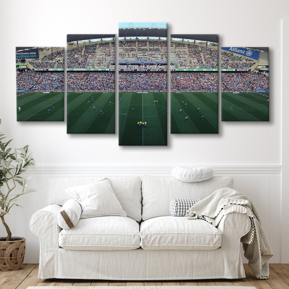 Allianz Stadium in Sydney, Stadium Canvas, Sport Art, Gift for him, 5 Panel, Large Canvas, Canvas Print Wall Art