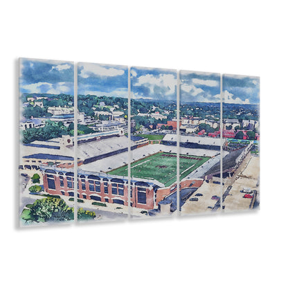 Alumni Painting Stadium Watercolor, Boston Massachusetts, Sport Art, Extra Large Canvas Print Wall Art