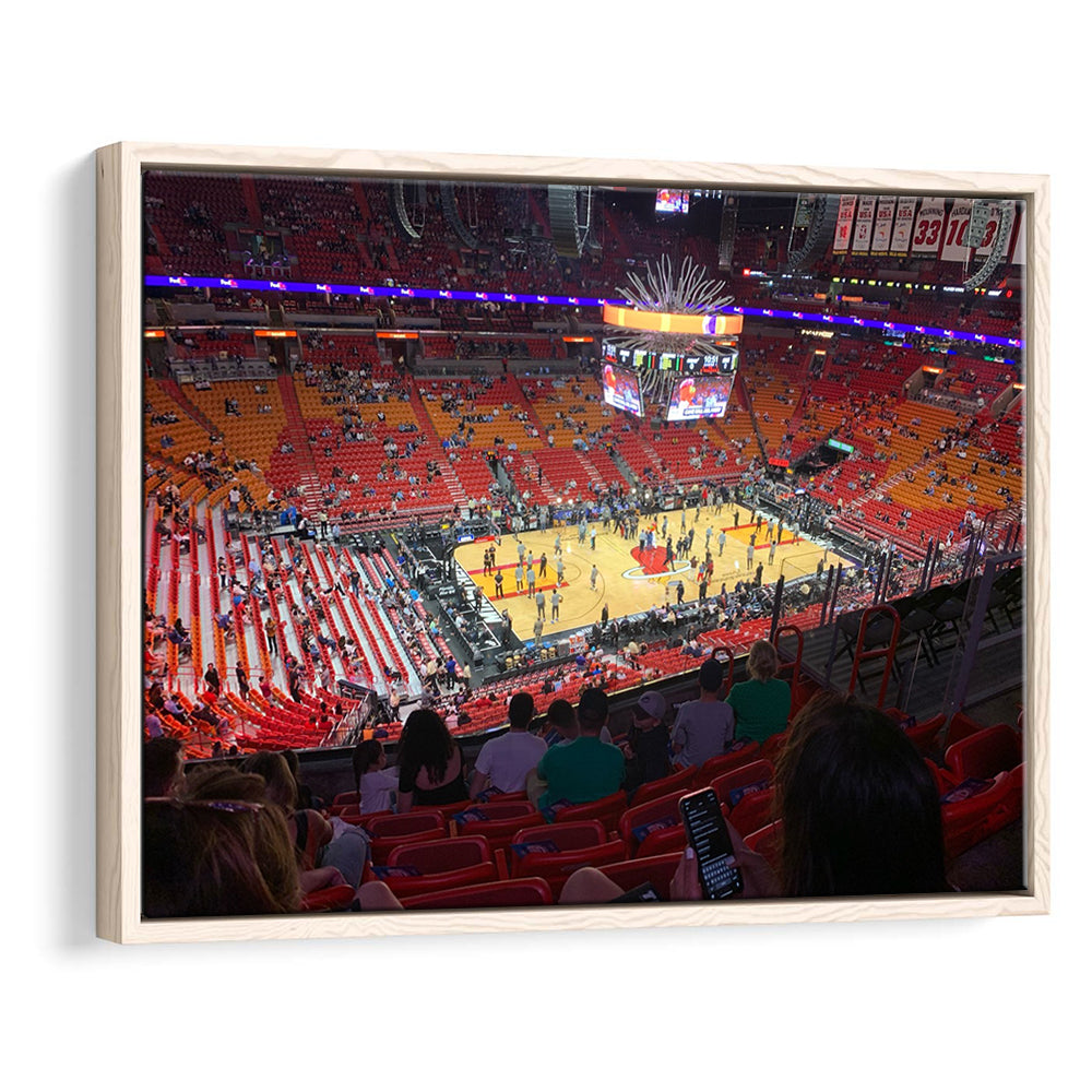 American Airline Arena, Stadium Canvas, Sport Art, Framed Canvas Print Wall Art, Floating Frame