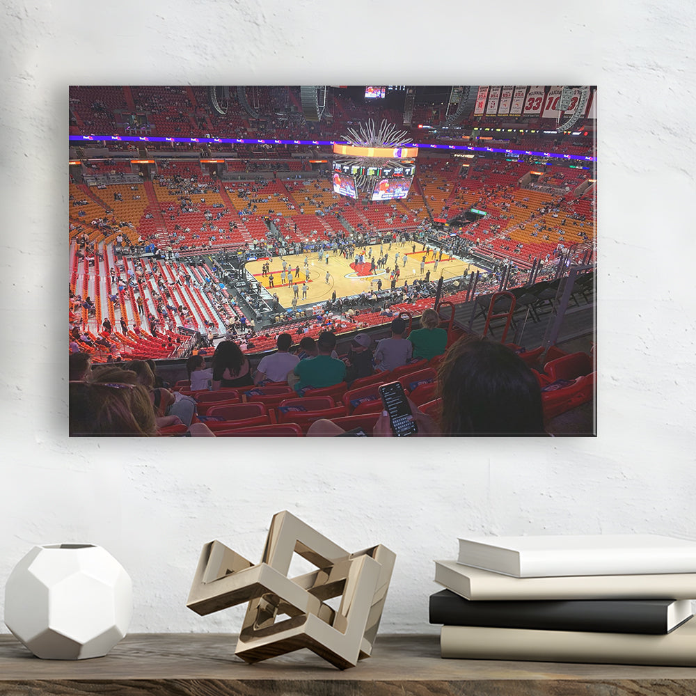 American Airline Arena, Stadium Canvas, Sport Art, Gift for him, Man Cave Decor, Art Print, Canvas Print Wall Art