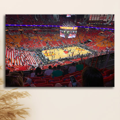 American Airline Arena, Stadium Canvas, Sport Art, Gift for him, Man Cave Decor, Art Print, Canvas Print Wall Art