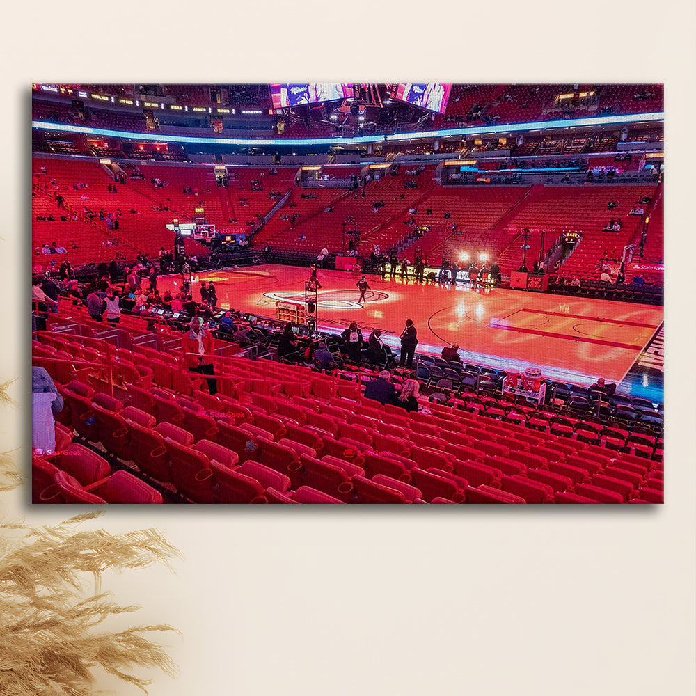 American Airline Red Arena, Stadium Canvas, Sport Art, Gift for him, Man Cave Decor, Art Print, Canvas Print Wall Art