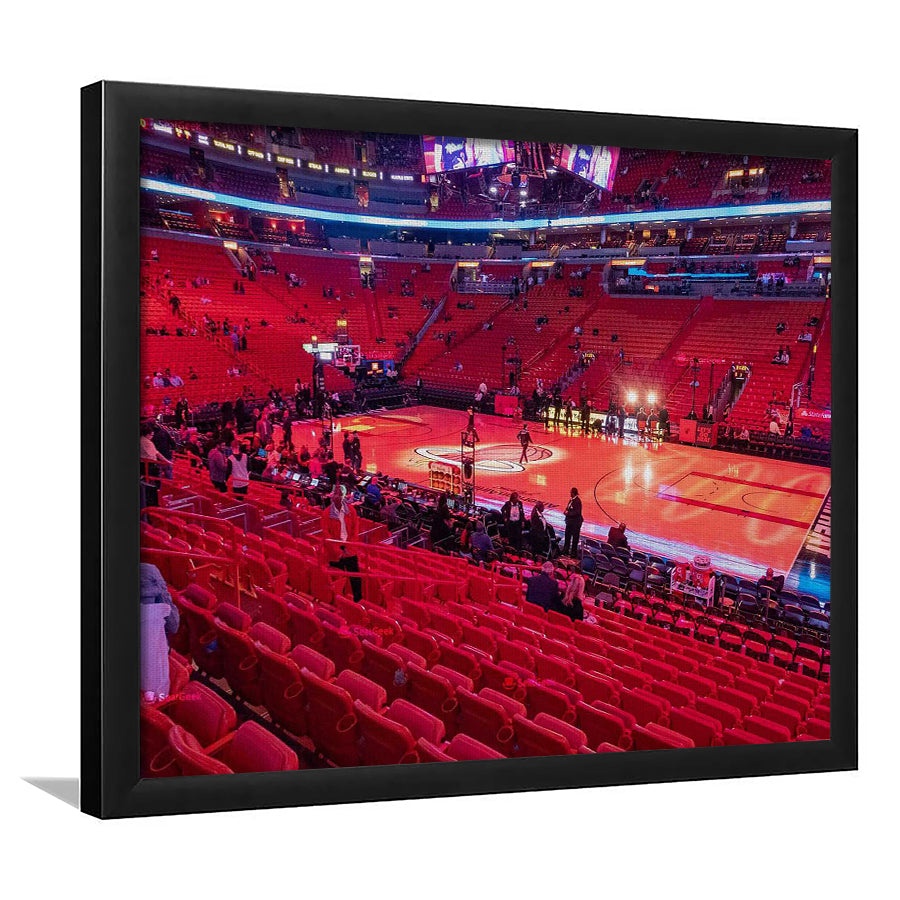 American Airline Red Arena, Stadium Canvas, Sport Art, Gift for him, Framed Art Print Wall Decor, Picture Framed