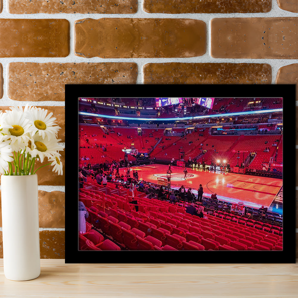 American Airline Red Arena, Stadium Canvas, Sport Art, Gift for him, Framed Art Print Wall Decor, Picture Framed