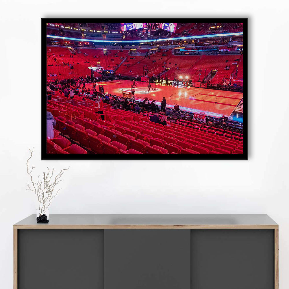 American Airline Red Arena, Stadium Canvas, Sport Art, Gift for him, Framed Art Print Wall Decor, Picture Framed